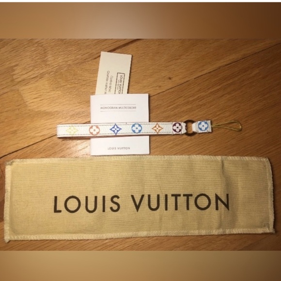LOUIS  VUITTON TAKASHI MURAKAMI MULTICOLOR  RARE CELLPHONE STRAP💖 - Picture 3 of 5